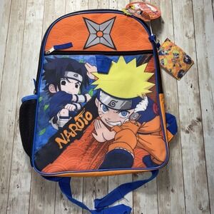 Bioworld Naruto Classic Sasuke Vs Naruto 16" Youth Backpack NWT‎